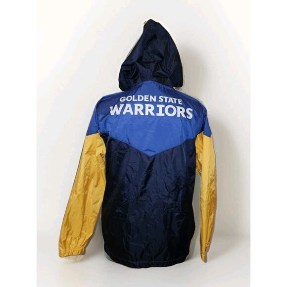 NBA Team Apparel Golden State Warriors Windbreaker Jacket YOUTH Large 14-16 - Picture 4 of 9